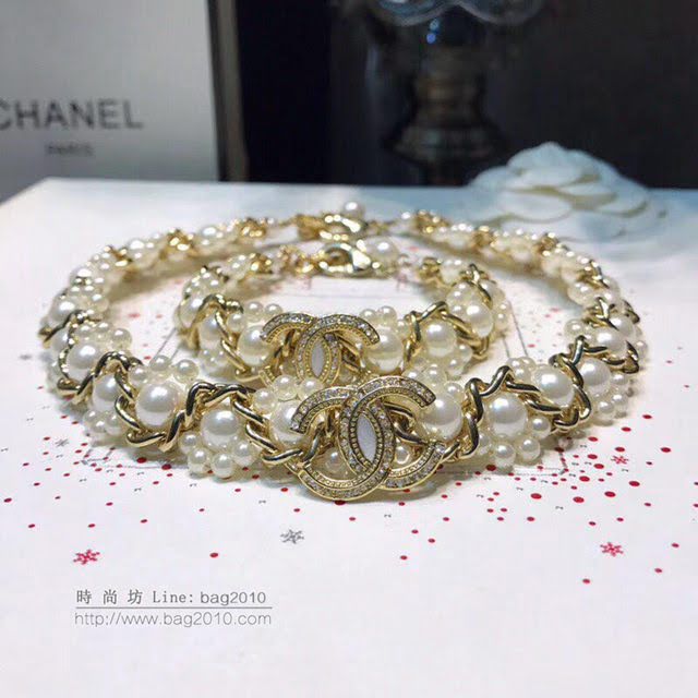 chanel手鏈 18年早春最新款 Chanel珍珠項鏈 小香手鏈  gzsc1129